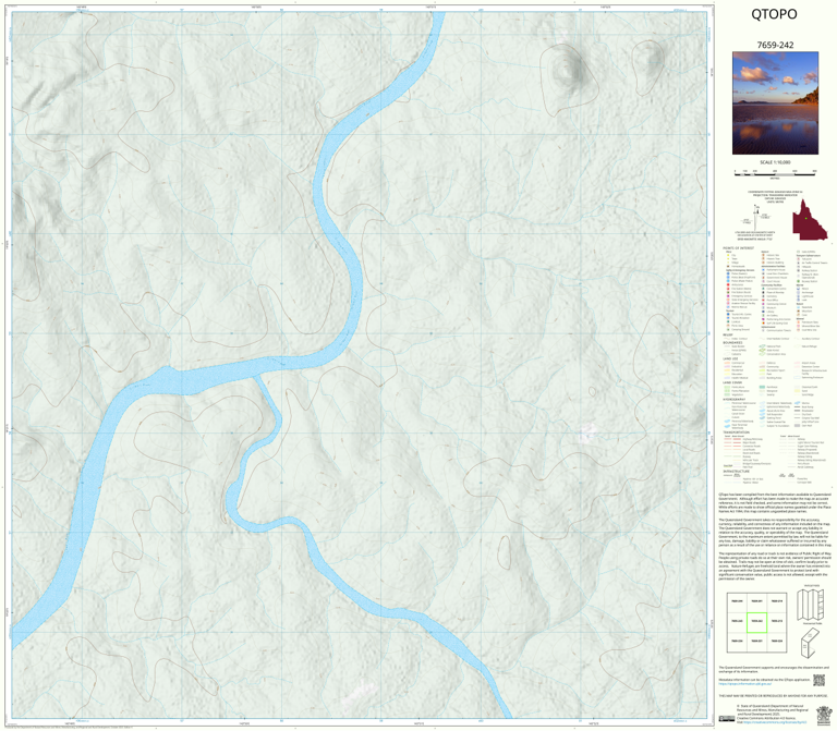 Mount Rous (7659-242) Map by Department of Natural Resources and Mines ...