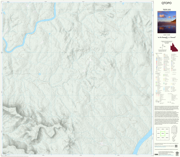 Mount Rous (7659-243) Map by Department of Natural Resources and Mines ...