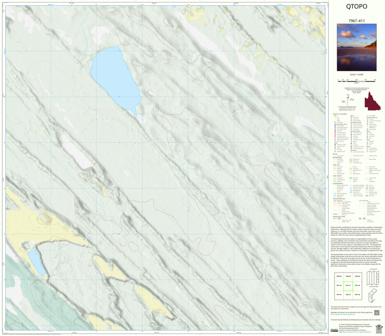 Mount Webb (7967-411) Map by Department of Natural Resources and Mines ...