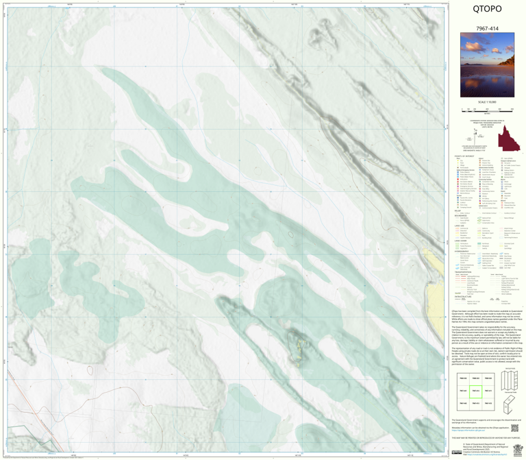 Mount Webb (7967-414) Map by Department of Natural Resources and Mines ...