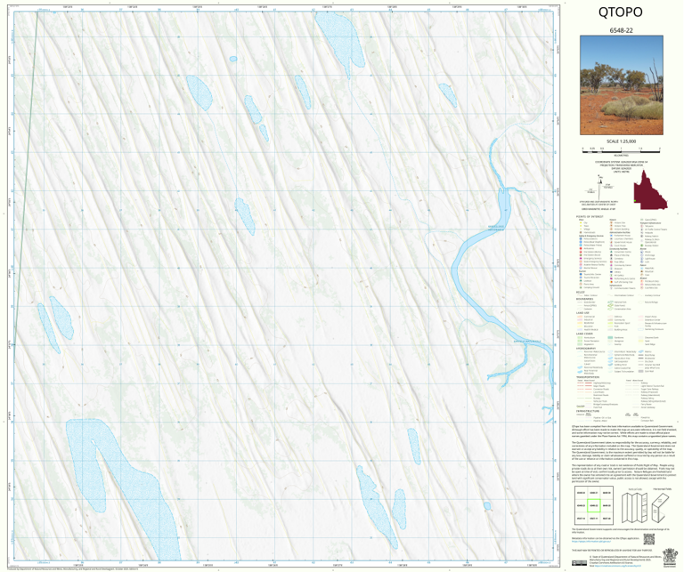 Mudloo (6548-22) Map by Department of Natural Resources and Mines ...