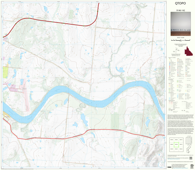 Mutambara Map Mundubbera (9146-142) Map by Department of Natural Resources and Mines ...