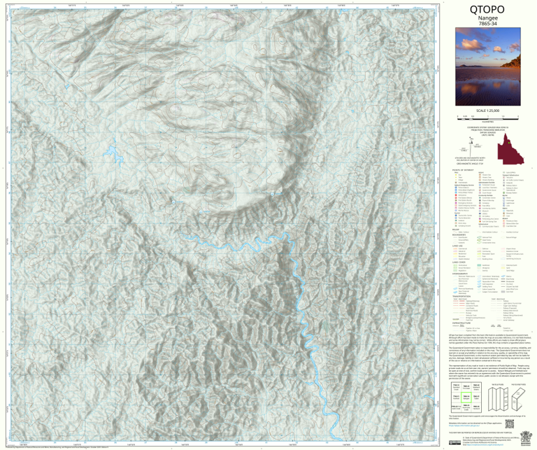 Nangee (7865-34) Map by Department of Natural Resources and Mines ...