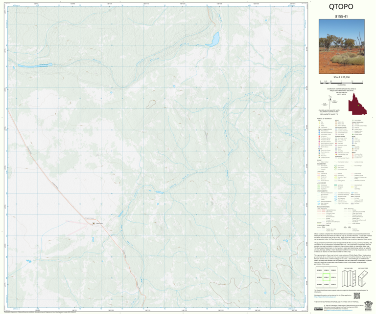 Natal Downs (8155-41) Map by Department of Natural Resources and Mines ...