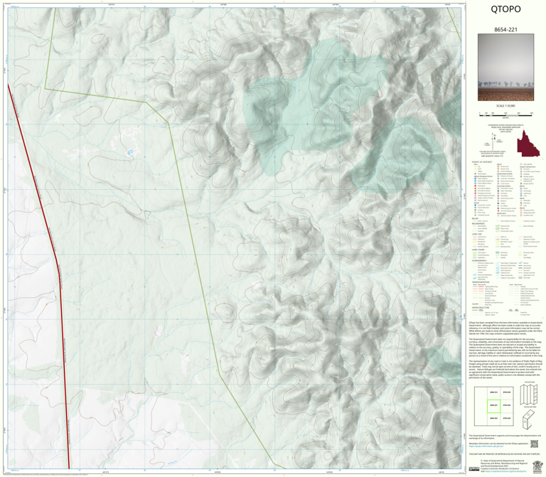 Newstead (8654-221) Map by Department of Natural Resources and Mines ...