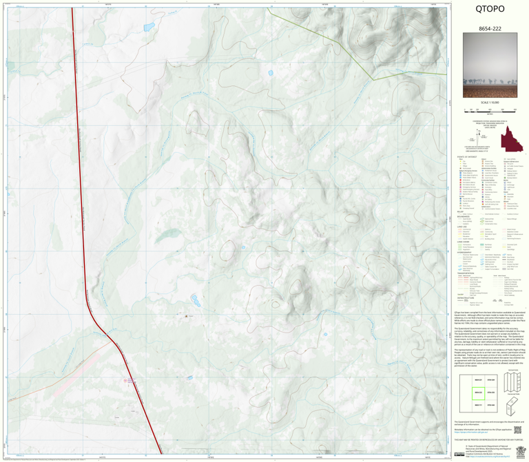 Newstead (8654-222) Map by Department of Natural Resources and Mines ...