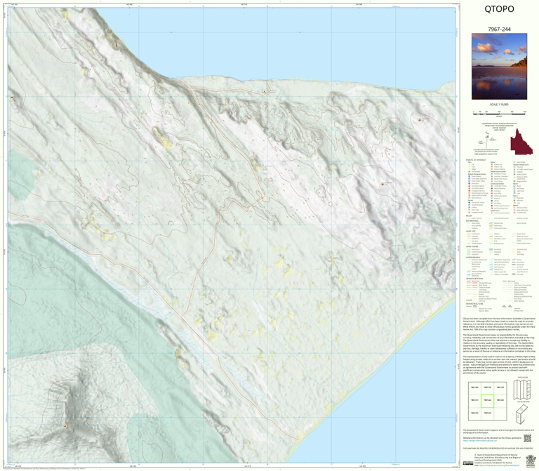 Nob Map Nob Point (7967-244) Map by Department of Natural Resources and Mines ...