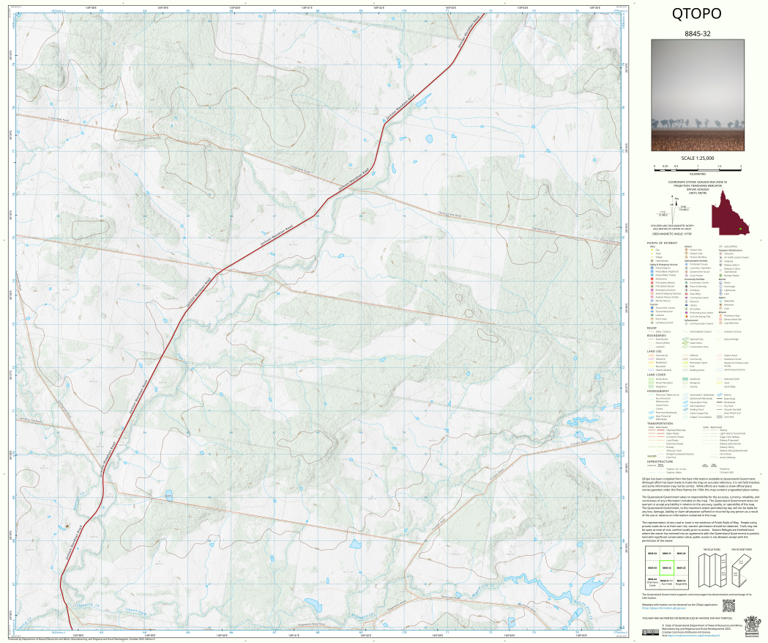 Noonga (8845-32) Map by Department of Natural Resources and Mines ...