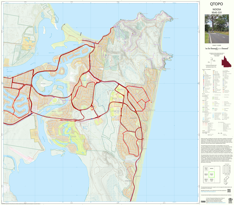 Noosa (9545-331) Map by Department of Natural Resources and Mines ...