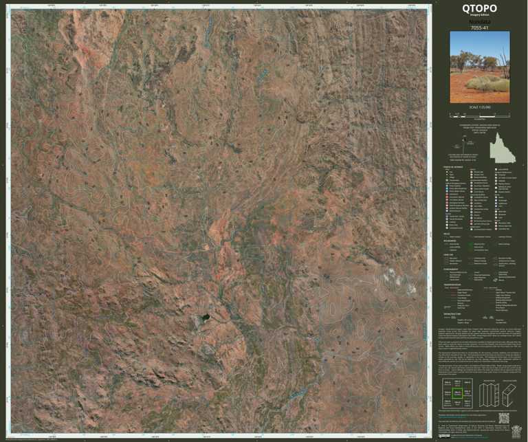 Nundata (7055-41i) Map by Department of Natural Resources and Mines ...