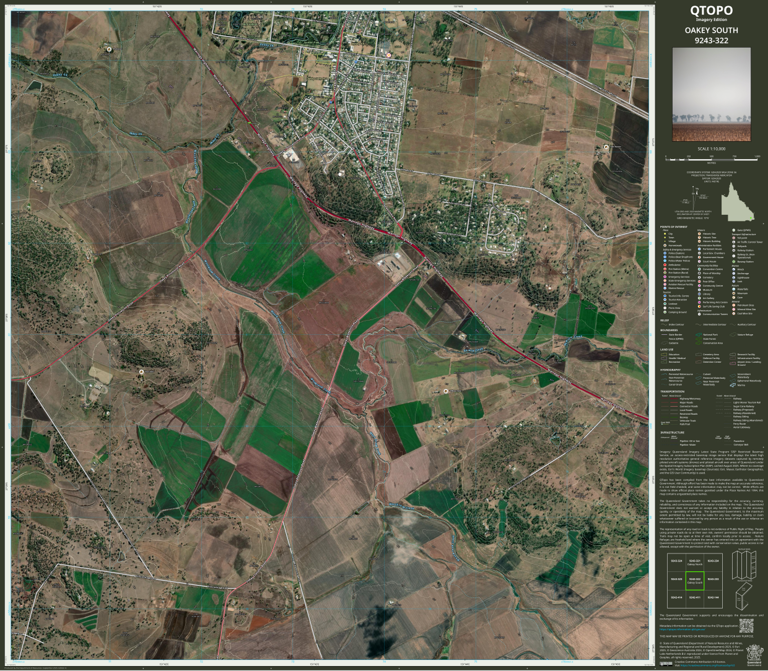 OAKEY SOUTH (9243-322i) Map by Department of Natural Resources and ...