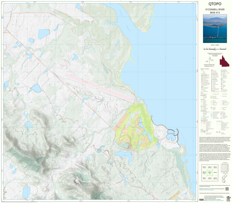 Connel Map O'Connell River (8656-413) Map by Department of Natural Resources and ...