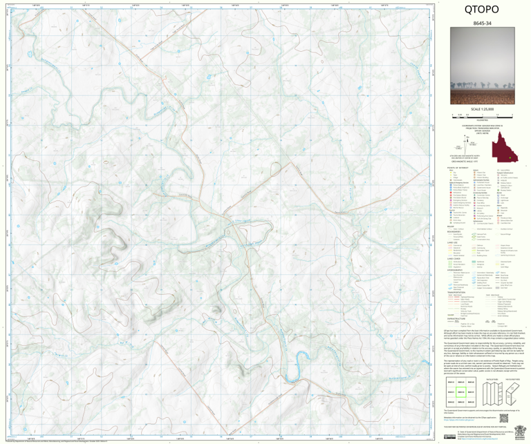 Orallo (8645-34) Map by Department of Natural Resources and Mines ...