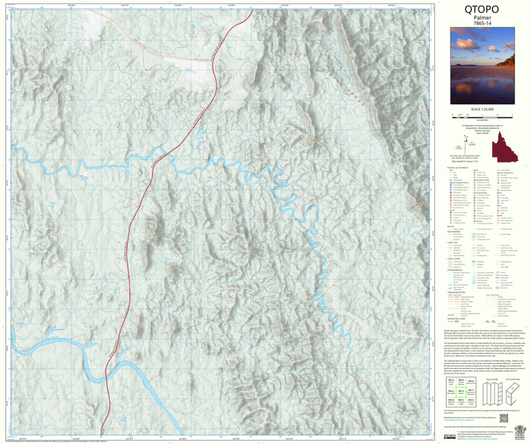 Palmer (7865-14) Map by Department of Natural Resources and Mines ...
