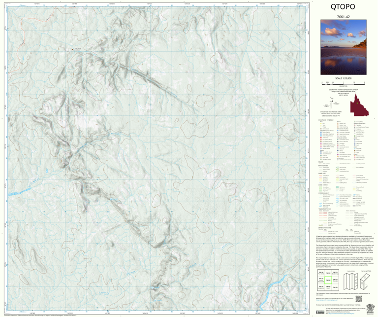 Pear Creek (7661-42) Map by Department of Natural Resources and Mines ...
