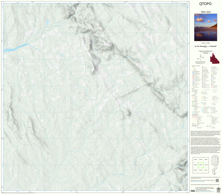 Pear Creek (7661-423) Map by Department of Natural Resources and Mines ...