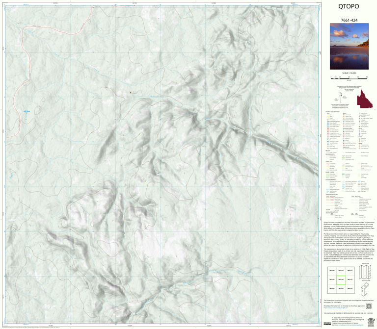 Pear Creek (7661-424) Map by Department of Natural Resources and Mines ...