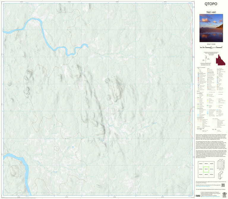 Pear Creek (7661-441) Map by Department of Natural Resources and Mines ...