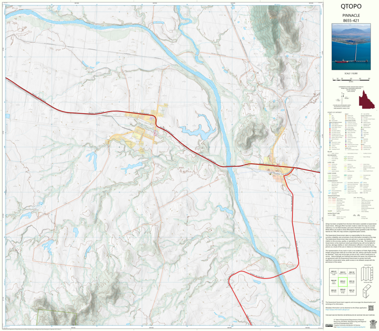 Pinnacle (8655-421) Map by Department of Natural Resources and Mines ...