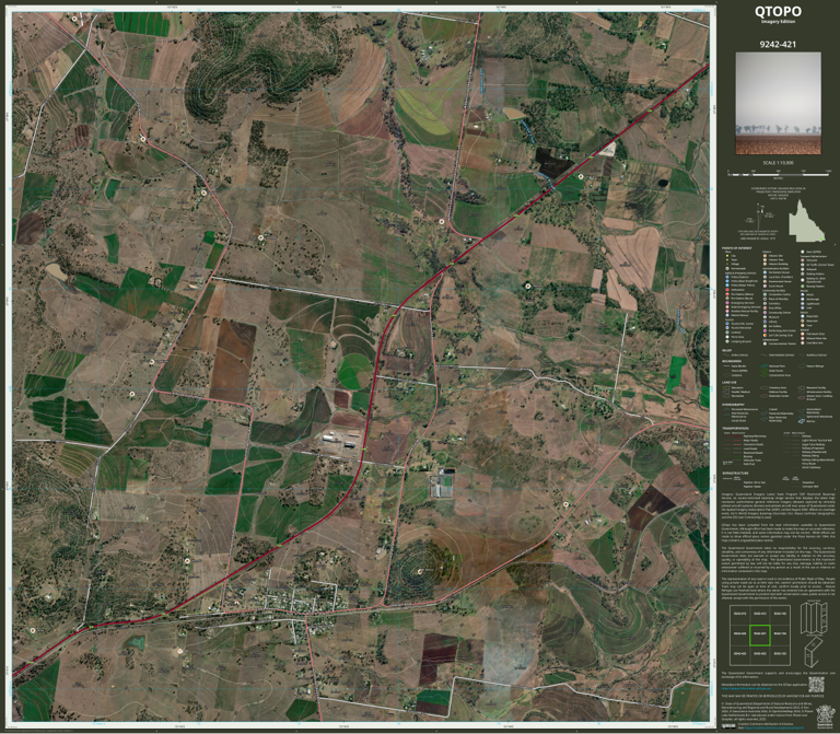 Pittsworth (9242-421i) Map by Department of Natural Resources and Mines ...