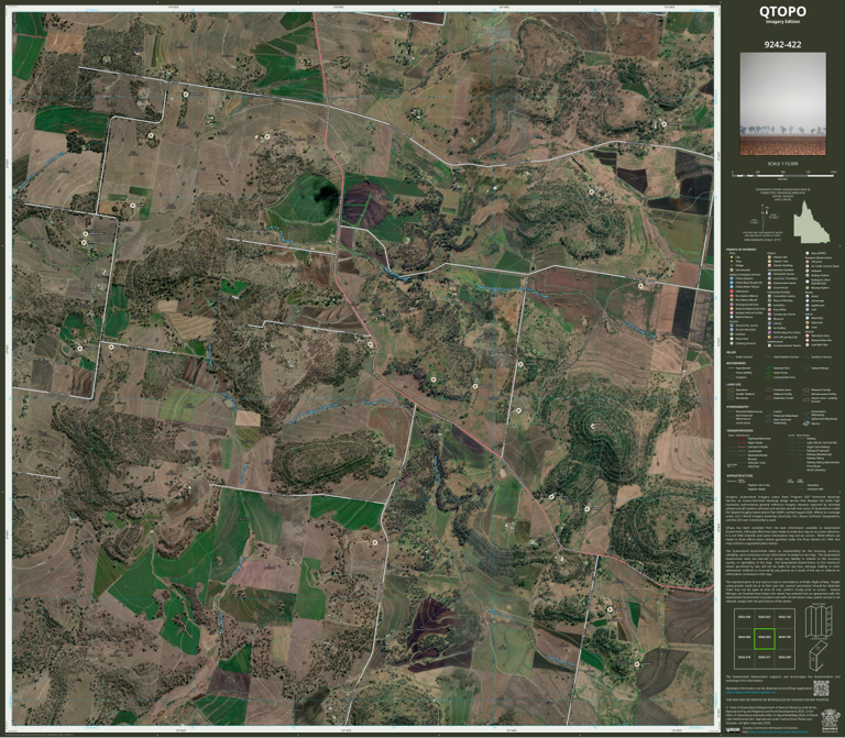 Pittsworth (9242-422i) Map by Department of Natural Resources and Mines ...