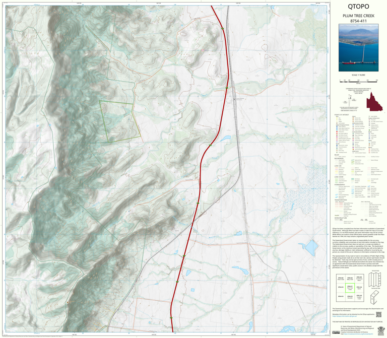 Plum Tree Creek (8754-411) Map by Department of Natural Resources and ...