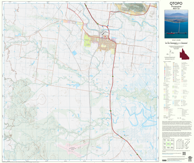 Proserpine (8657-33) Map by Department of Natural Resources and Mines ...