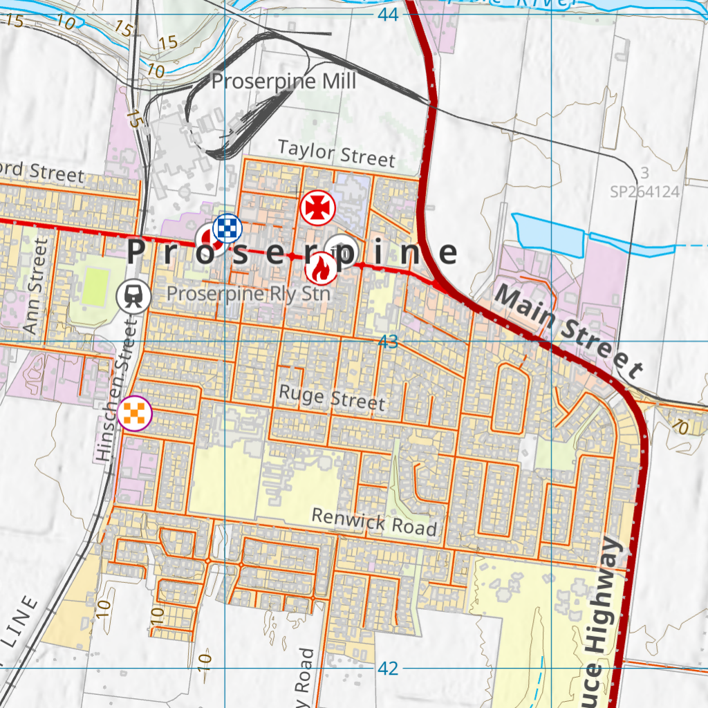 Poroserpine Proserpine (8657-33) Map by Department of Natural Resources and Mines ...