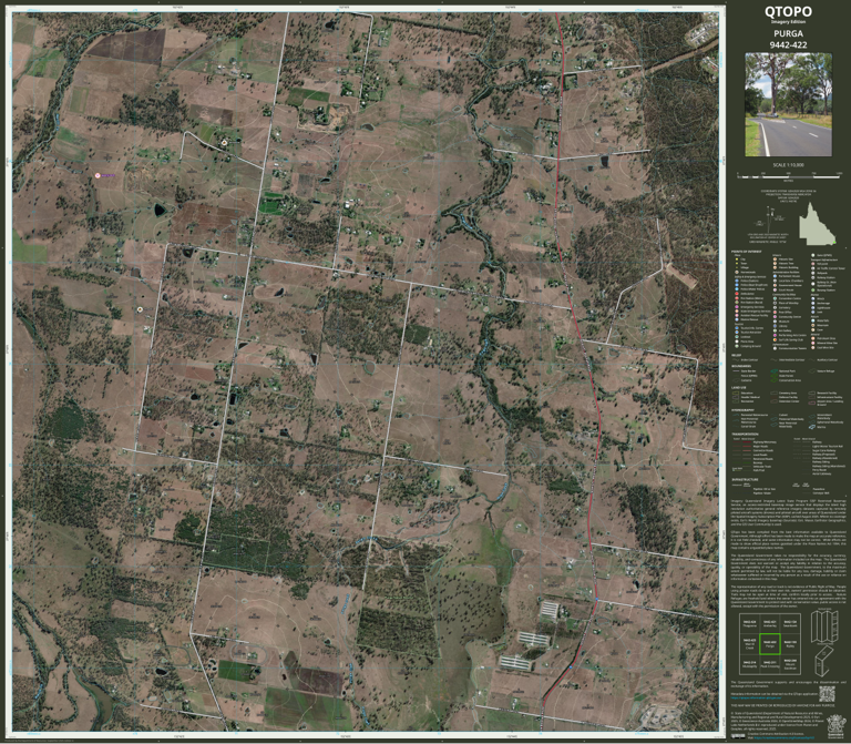 Q Racing Purga Map PURGA (9442-422i) Map by Department of Natural Resources and Mines ...