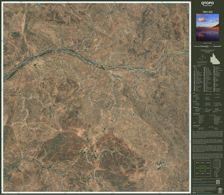 Quartz Blow Creek (7661-432i) Map by Department of Natural