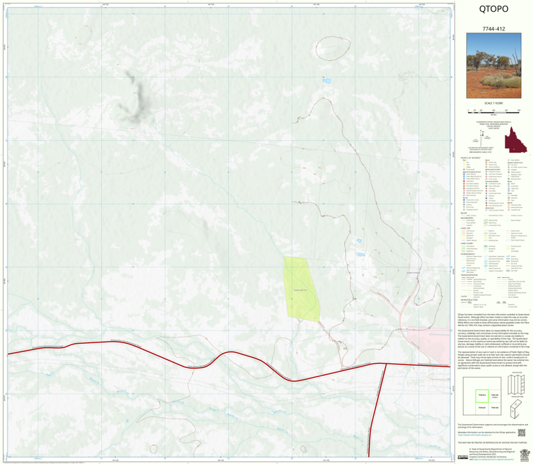 Quilpie (7744-412) Map by Department of Natural Resources and Mines ...