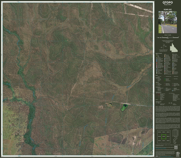 Quondong (9249-242i) Map by Department of Natural Resources and Mines ...