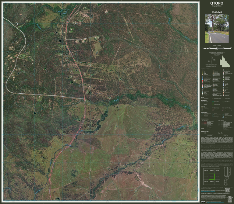Quondong (9249-243i) Map by Department of Natural Resources and Mines ...