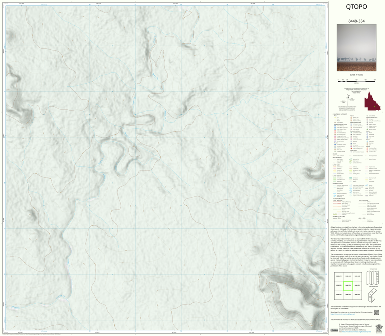 Ralph Creek (8448-334) Map by Department of Natural Resources and Mines ...