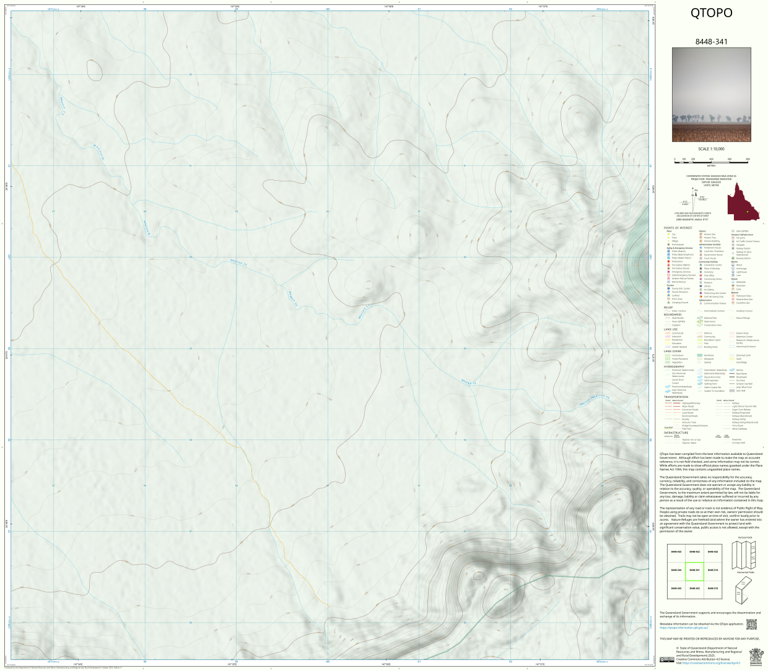 Ralph Creek (8448-341) Map by Department of Natural Resources and Mines ...