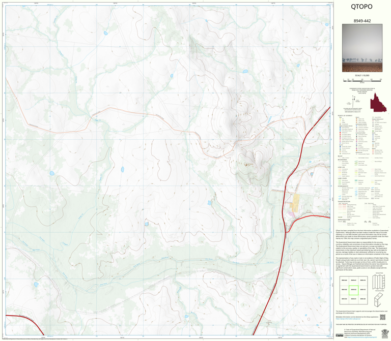 Rannes (8949-442) Map by Department of Natural Resources and Mines ...