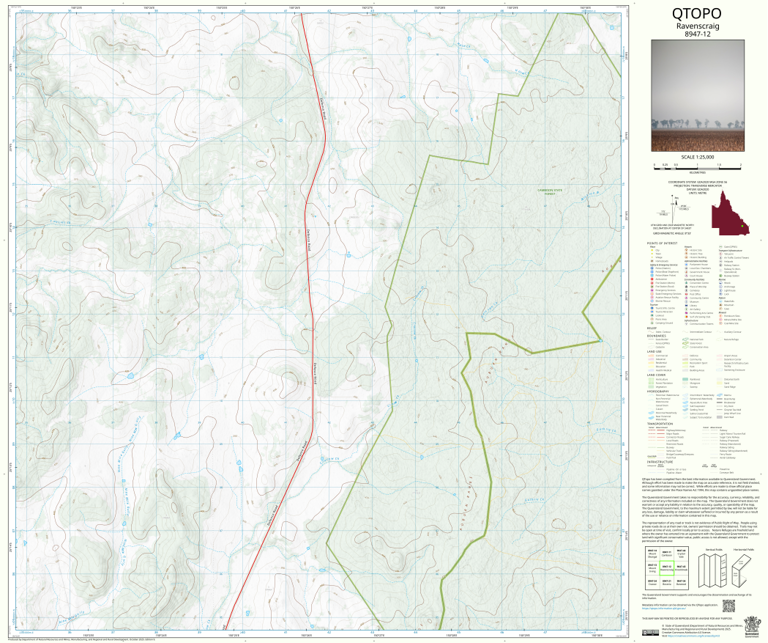 Ravenscraig (8947-12) Map by Department of Natural Resources and Mines ...