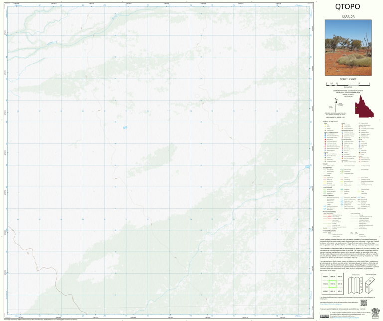 Recedam (6656-23) Map by Department of Natural Resources and Mines ...