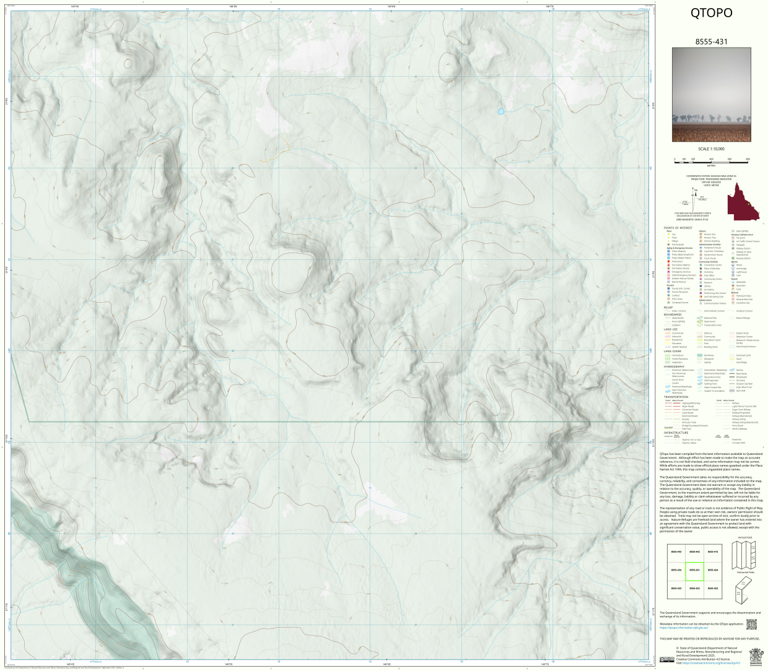 Redcliffe Tableland (8555-431) Map by Department of Natural Resources ...