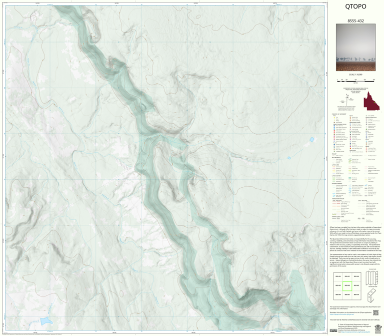 Redcliffe Tableland (8555-432) Map by Department of Natural Resources ...