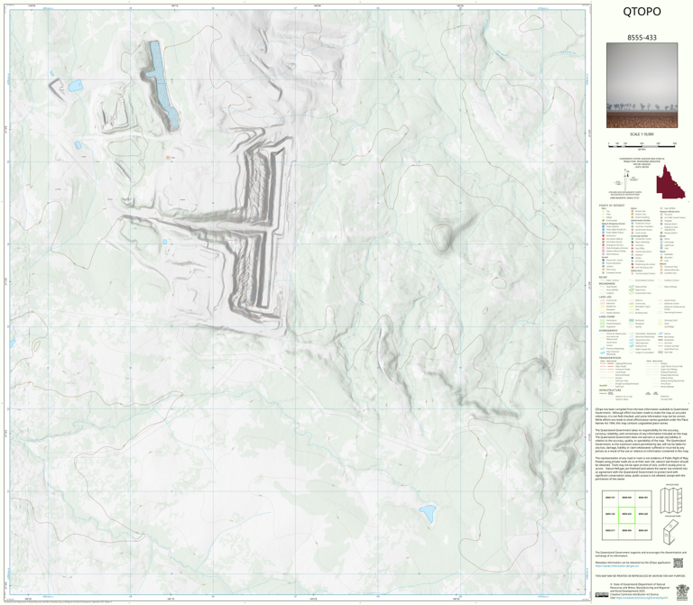 Redcliffe Tableland (8555-433) Map by Department of Natural Resources ...