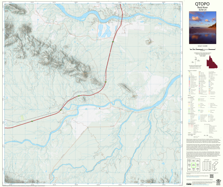 Reid River (8258-24) Map by Department of Natural Resources and Mines ...