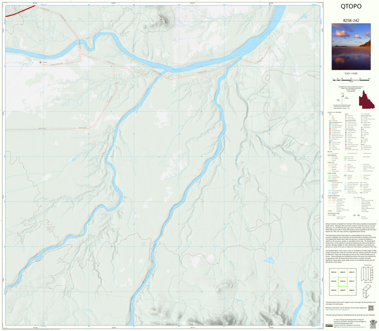 Reid River (8258-242) Map by Department of Natural Resources and Mines ...