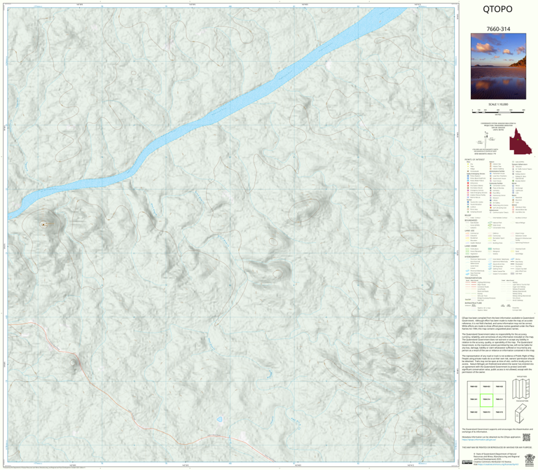Robin Hood (7660-314) Map by Department of Natural Resources and Mines ...