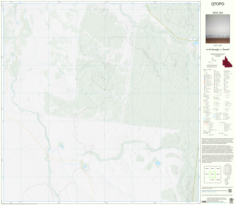 Rolfe Creek (8352-244) Map by Department of Natural Resources and Mines ...