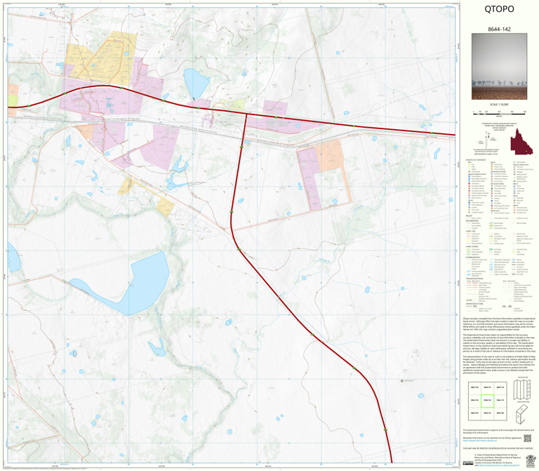 Roma (8644-142) Map by Department of Natural Resources and Mines ...