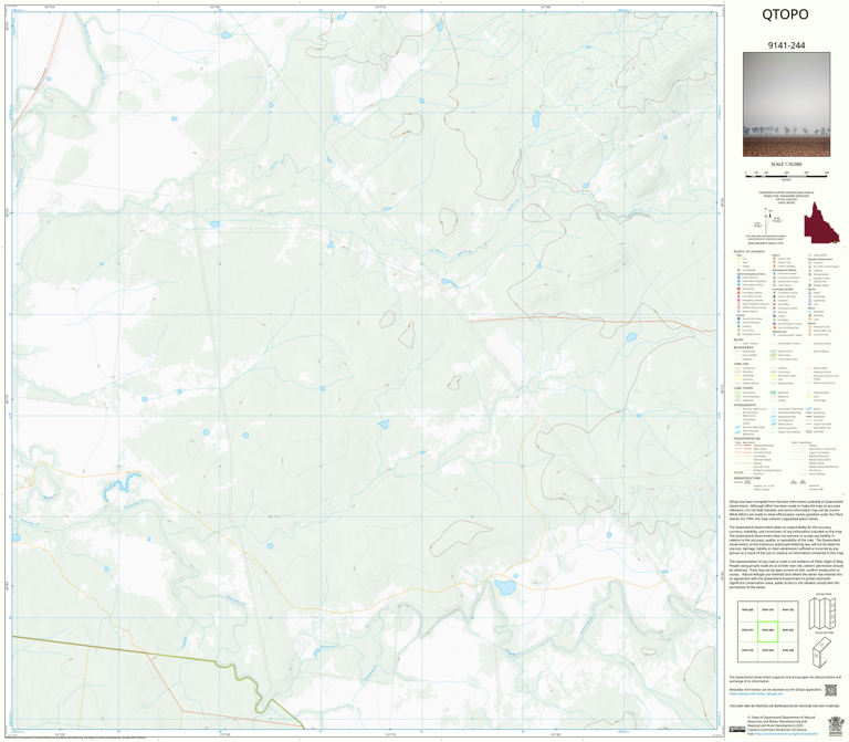Sambo Creek (9141-244) Map by Department of Natural Resources and Mines ...