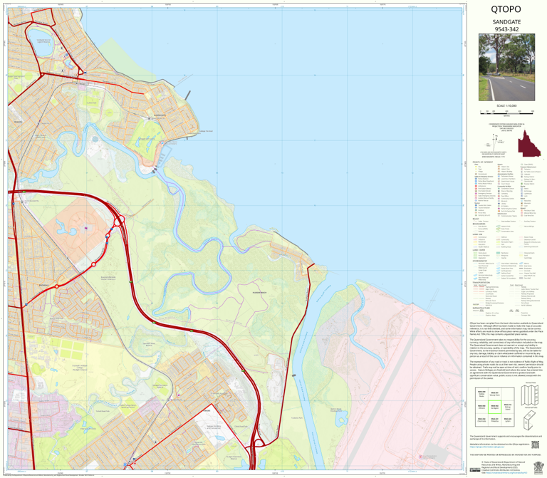 Sandgate (9543-342) Map by Department of Natural Resources and Mines ...