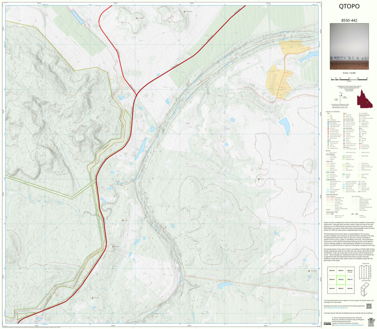 Selma (8550-442) Map by Department of Natural Resources and Mines ...