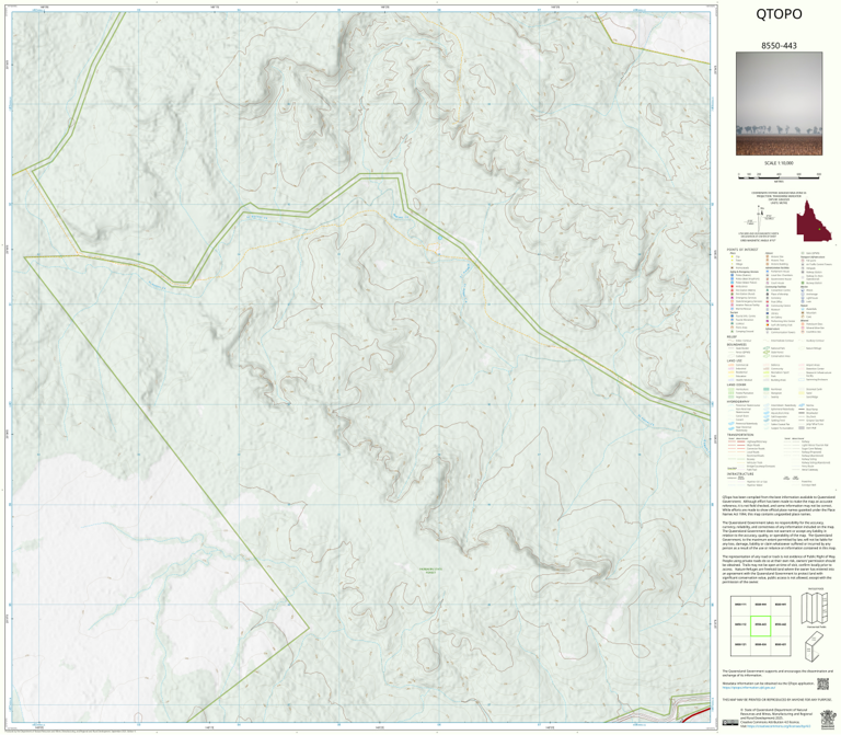 Selma (8550-443) Map by Department of Natural Resources and Mines ...